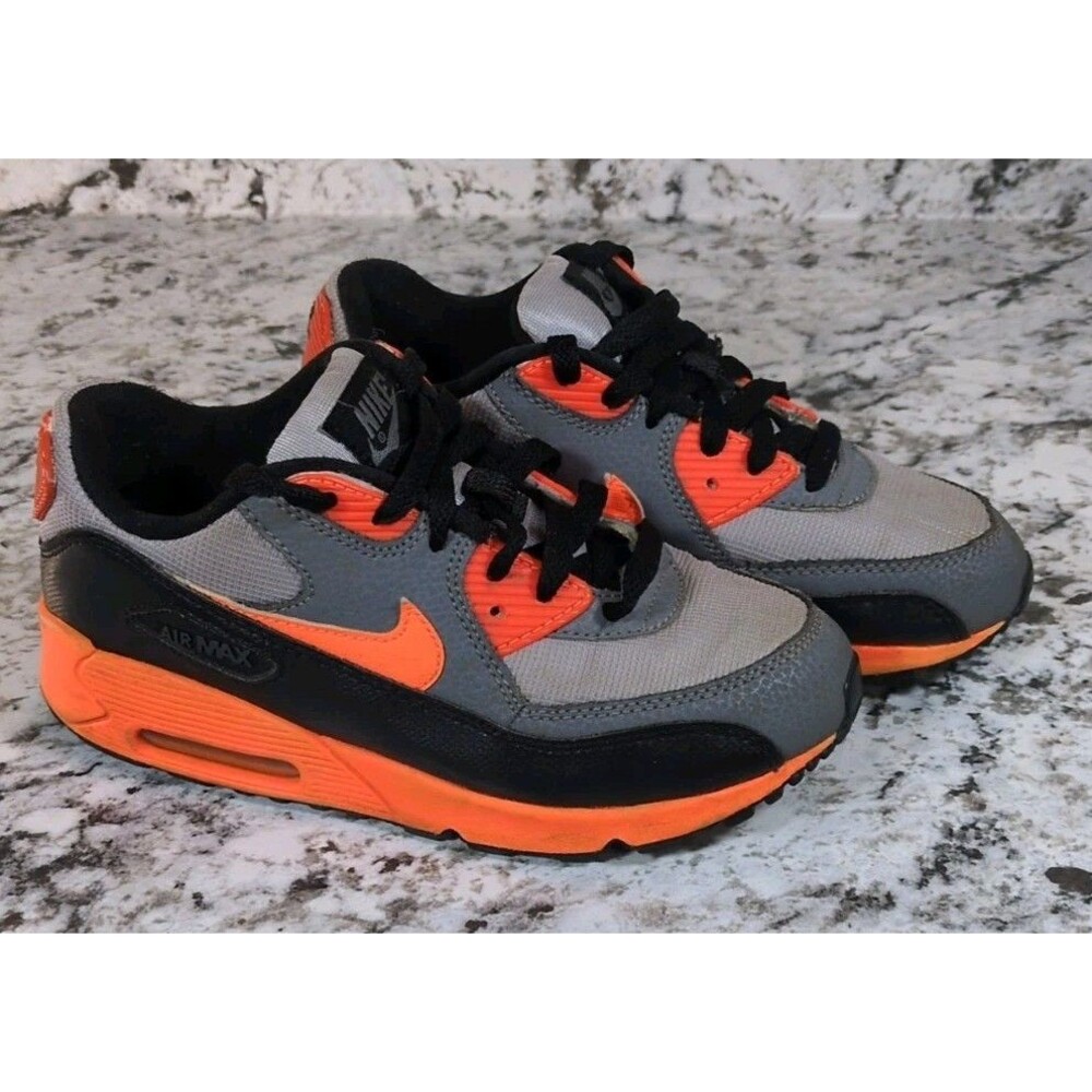 Nike - Air Max 90 - Toddler Size 3Y - Orange-Black-Grey